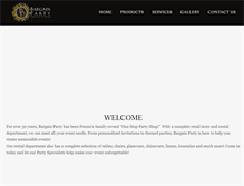 Tablet Screenshot of bargainpartyrents.com